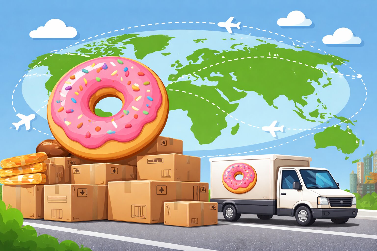 Глобальная логистика пончиков